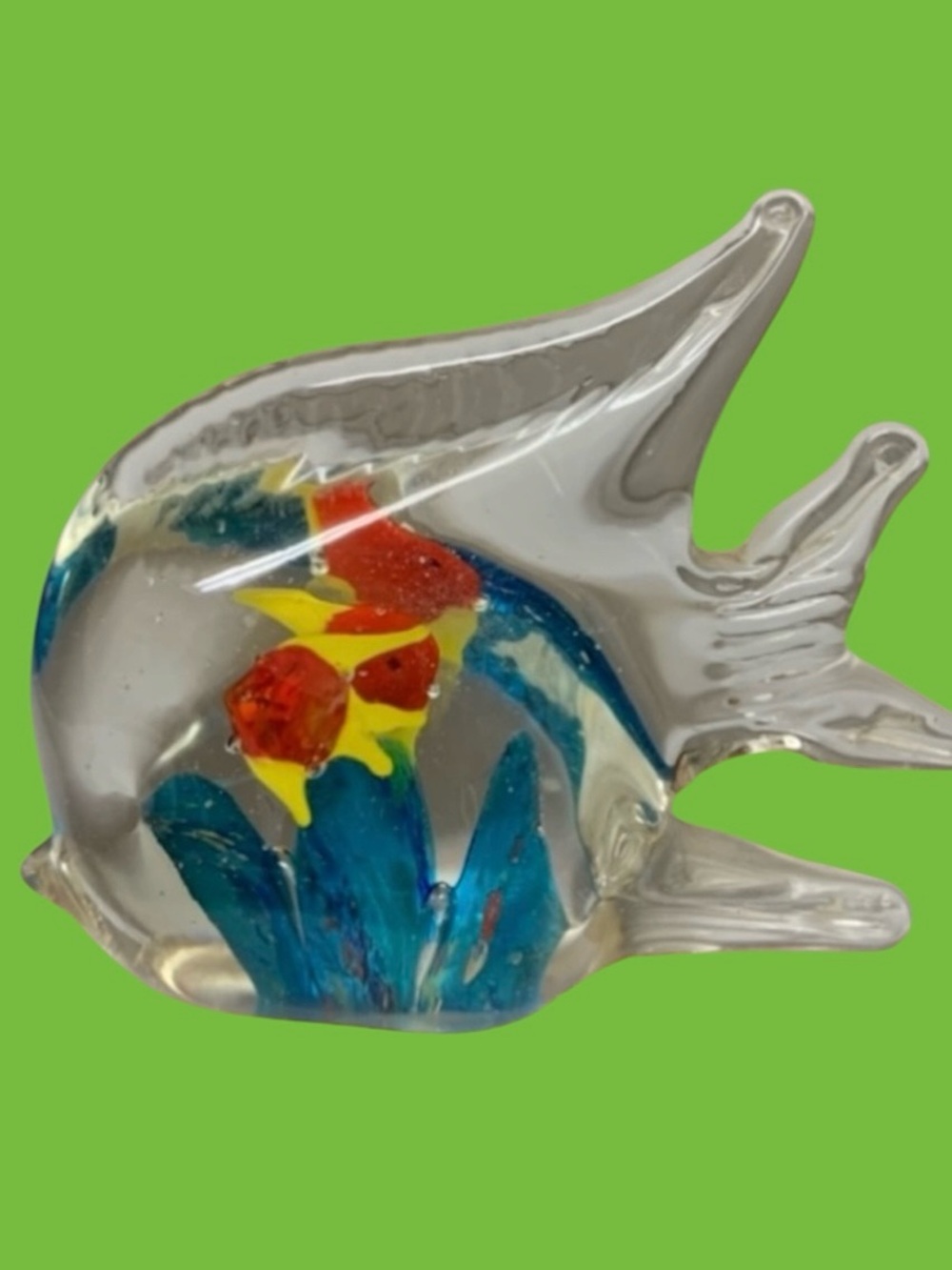 Paper Weight blown glass FishFigurine Handcrafted Murano style